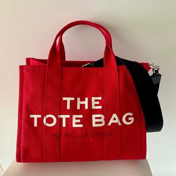 MARC JACOBS The Canvas Medium Tote Bag - RED - Picture 4 of 5